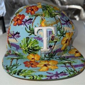 Texas Rangers New Era Men’s Floral Hawaiian Cap/Hat One Size Fits Most